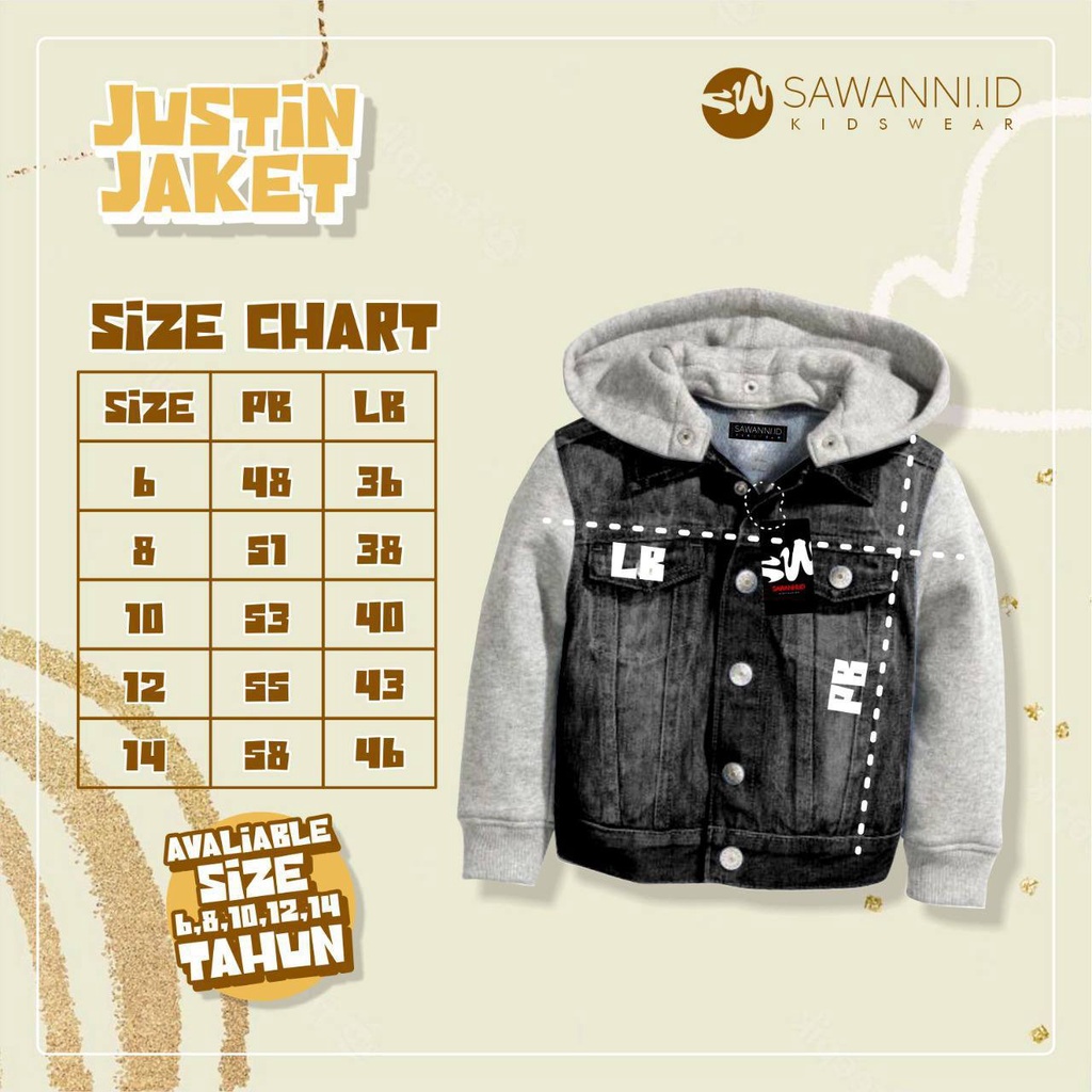 JUSTIN JACKET By SAWANNIKIDS BATCH 2