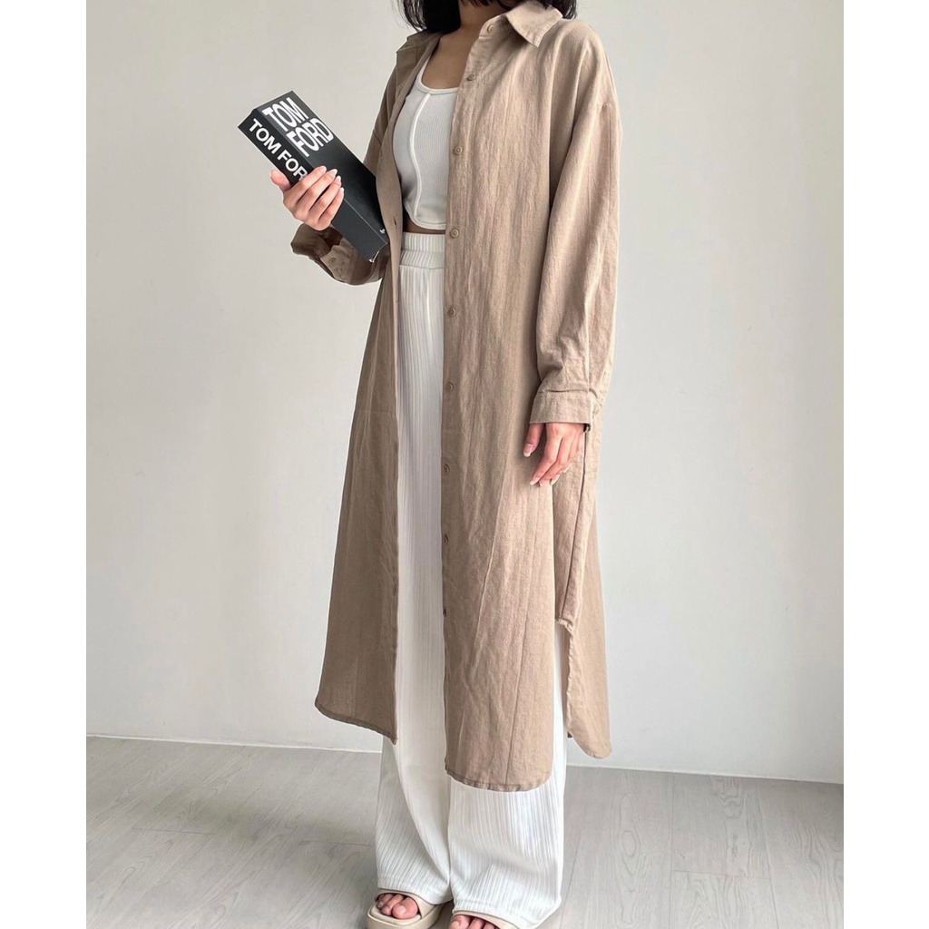 POTTIE - Jolene Dress Oversized - Shirtdress Wanita Oversized