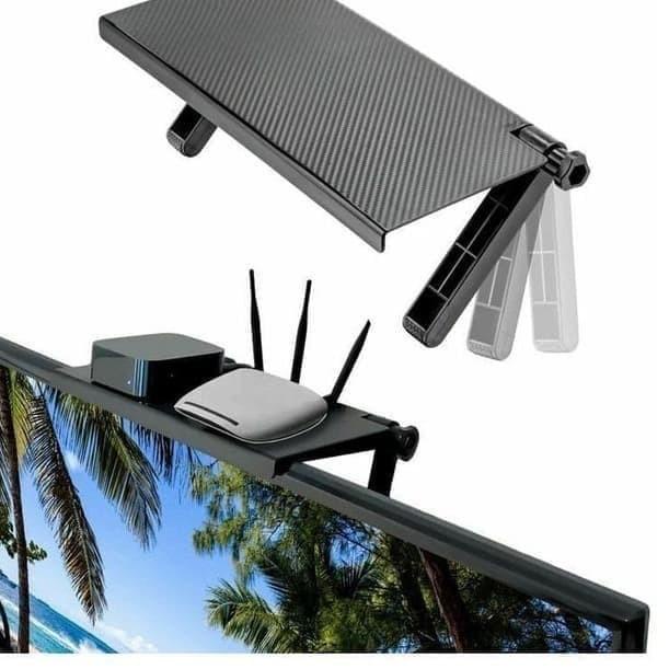 RAK TAMBAHAN DI ATAS TV UNTUK ROUTER INTERNET ATAU RECEIVER TV BOX