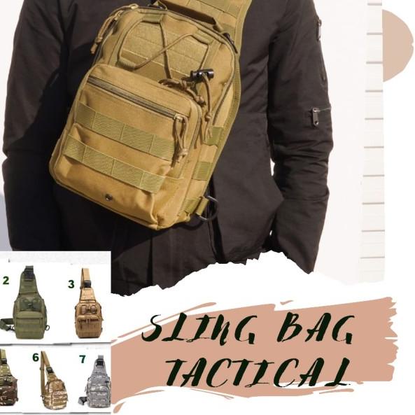Tas Import / Tas Selempang Tactical / Tas Selempang Army - Hijau