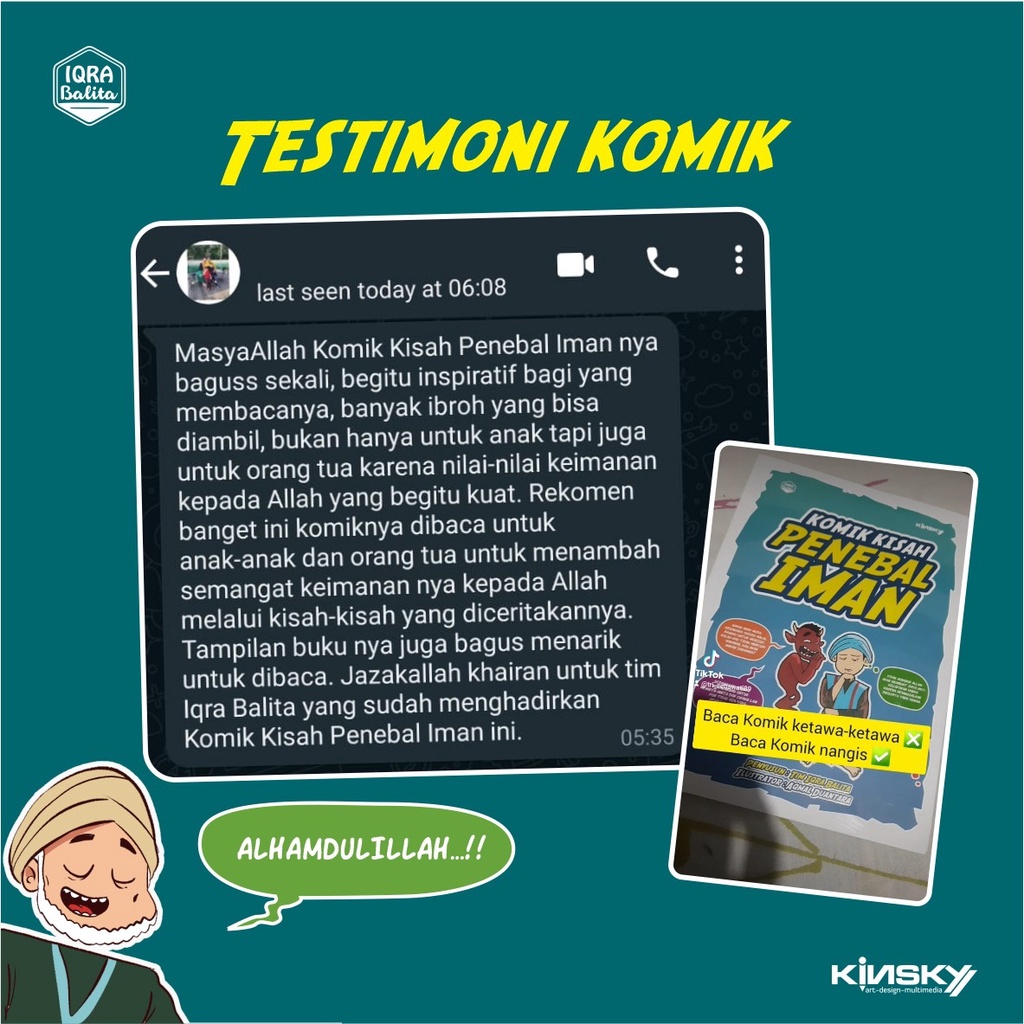 KOMIK KISAH PENEBAL IMAN KINSKY