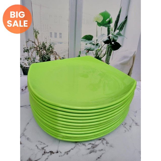 1/2 LUSIN PIRING MINI 15CM/ PIRING TATAKAN /PIRING KOTAK SEMI MELAMIN 6 INC