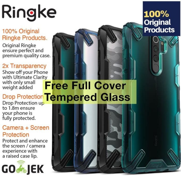 Case Original Ringke Fusion X Redmi Note 8 Ultra Tough