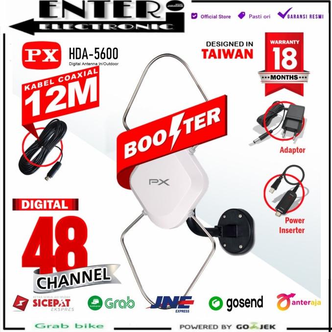 BOLEH DROPSHIP PX ANTENA HDA 5600 - PX INDOOR OUTDOOR ANTENA TV DIGITAL HDA5600