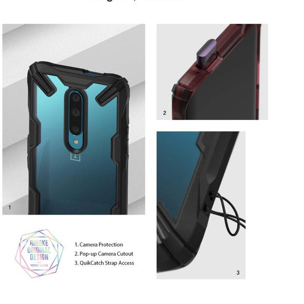 Case OnePlus 7 Pro Ringke Fusion X Anti Crack Case Original - OnePlus 7, Black