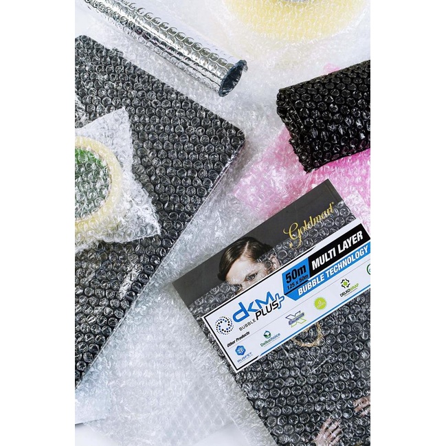 

PLASTIK BUBBLE WRAP HITAM PEKAT - ANTI TEMBUS (Merk DKM, 125cm x 50m