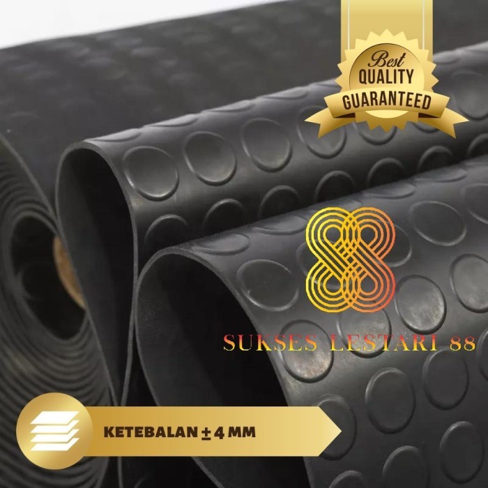 Karpet Karet Anti Slip Motif Koin / Karet Koin 4mm Rol