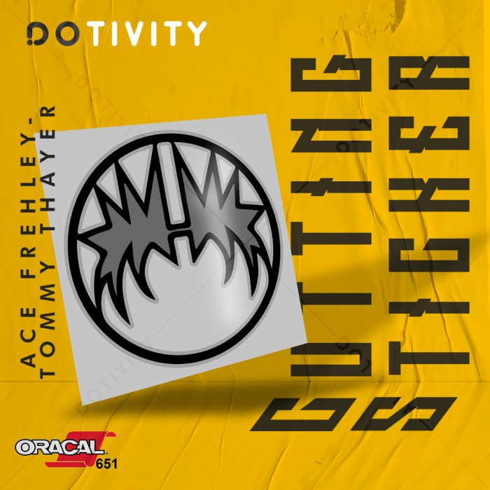 

Cutting Sticker KISS (ACE FREHLEY - TOMMY THAYER) V6 2 Colors