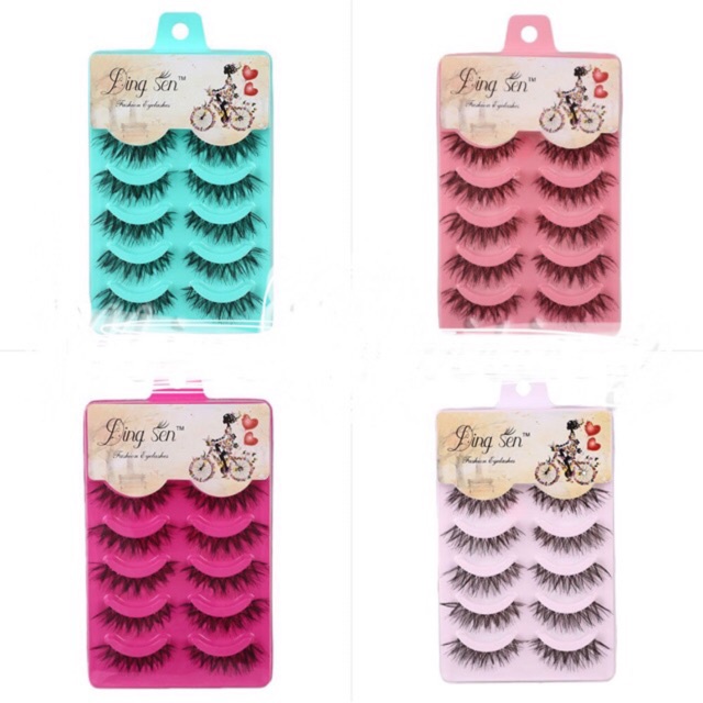 Bulu Mata Palsu Cetar / Fake Eyelash ( Isi 5 Pasang ) Random