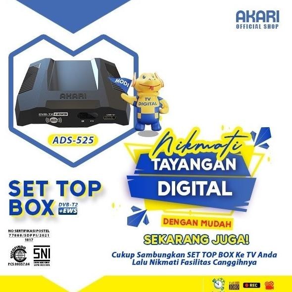 AKARI - SET TOP BOX DVB-T2 DIGITAL ADS-525 ADS525