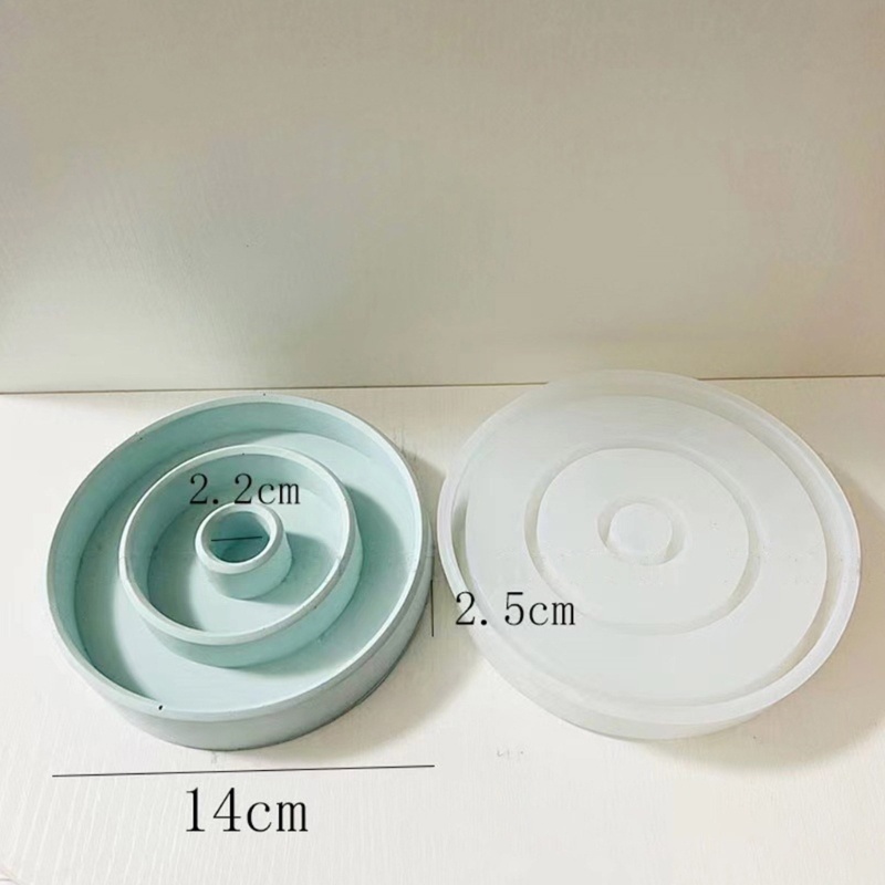 Siy Cetakan Lilin Bentuk Bulat Bahan Silikon Untuk Kerajinan Tangan DIY