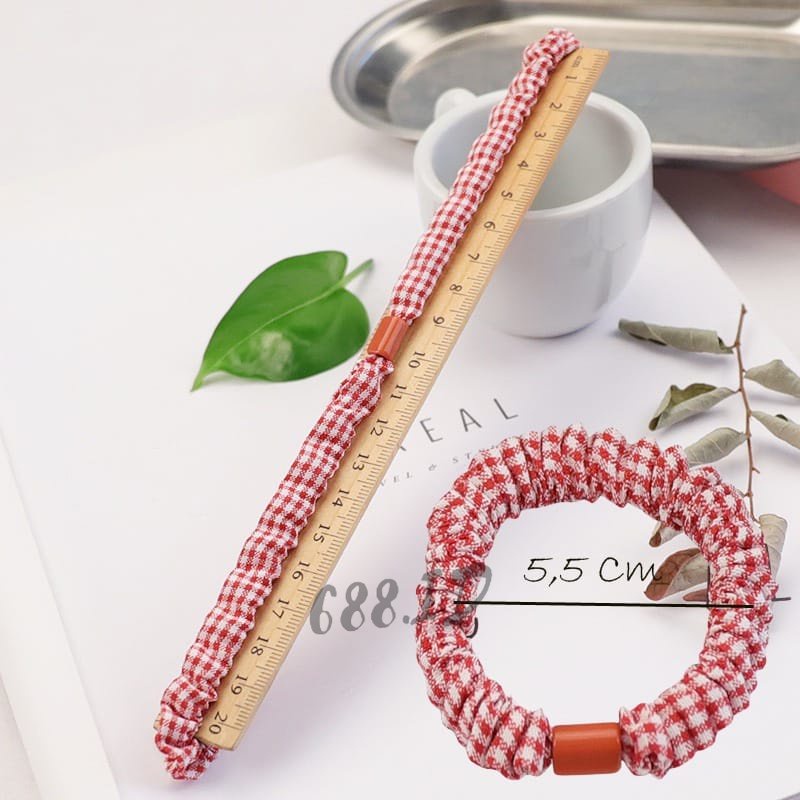 Ikat Rambut Scrunchie Anak Perempuan Wanita Dewasa Fashion Korea Aksesoris Kunciran Karet Iket Rambut  Lucu Elastis KCR 09