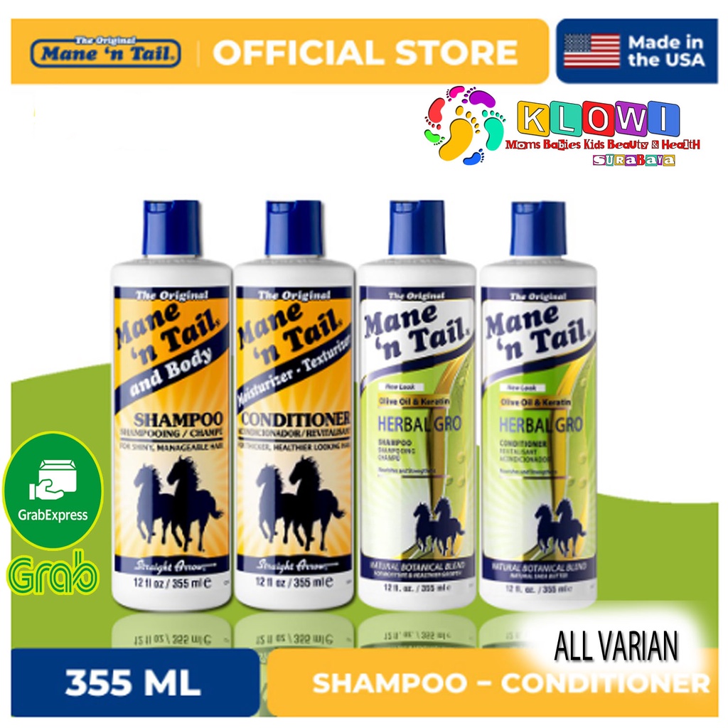 Mane N Tail Shampoo and Conditioner / Shampoo Kuda / Shampo / Hair Care / Perawatan Rambut / Kondisioner