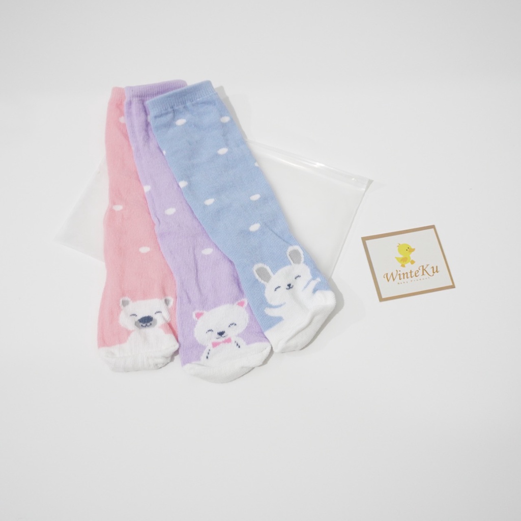 Winteku Long Socks Baby 3 month - Kaos Kaki Panjang Baby 3 bulan