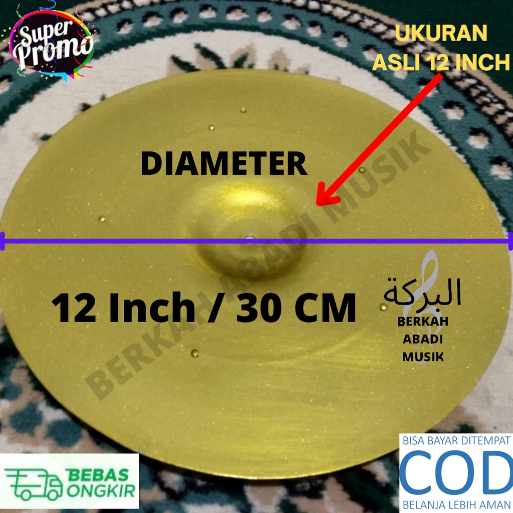 CYMBAL SPLASH 12 CYMBAL MARAWIS SIMBAL HADROH SIMBAL MARAWIS CYMBAL DRUM CYMBAL DRUMBAND CYMBAL 12 I