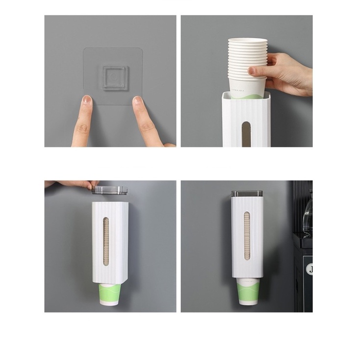 NA - PAPER CUP DISPENSER - TEMPAT GELAS - HOLDER GELAS - RAK GELAS
