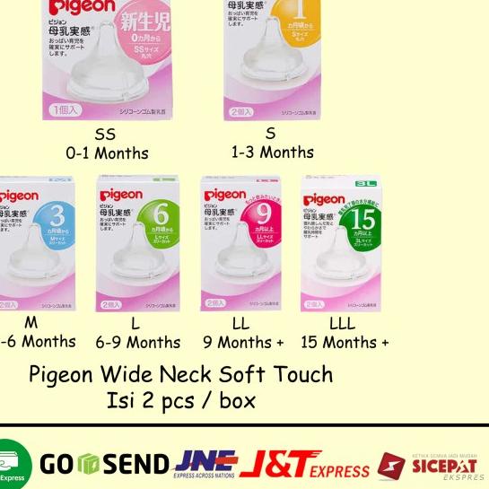 Dot Pigeon Wide Neck Soft Touch Peristaltic Nipple 2 pcs - LLL