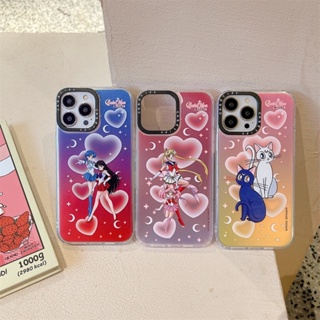Hard Case Motif Hati Sailor Moon Untuk iPhone 14 Pro Max 12 13 Pro Max 11 X XS Max XR