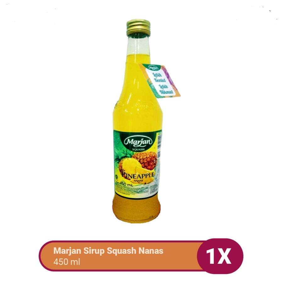 SIRUP MARJAN SQUASH NANAS 450ML PINEAPPLE SYRUP