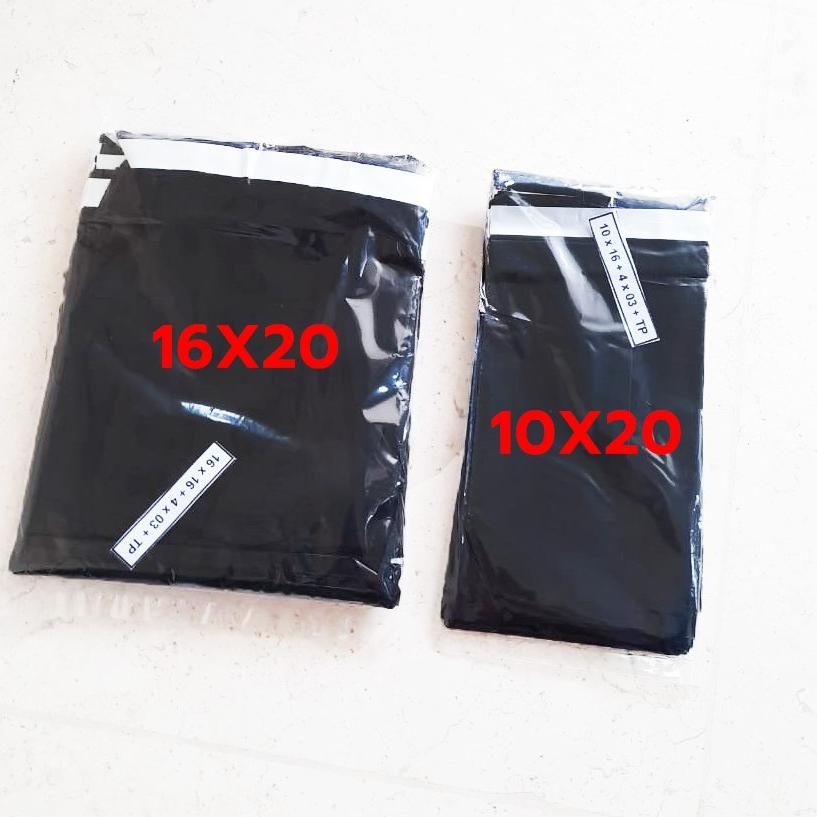 

↓ 100pcs Polymailer 10x20 cm / Amplop Plastik dengan Seal warna Hitam / Plastik Packing Online Shop ➙