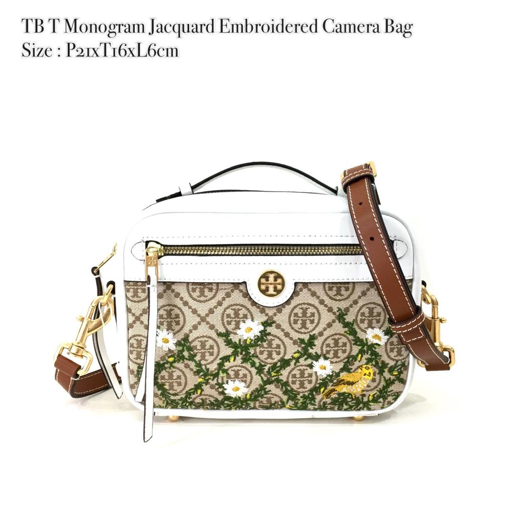 Tas Fashion Wanita TB T Monogram Jacquard Embroidered Camera Bag