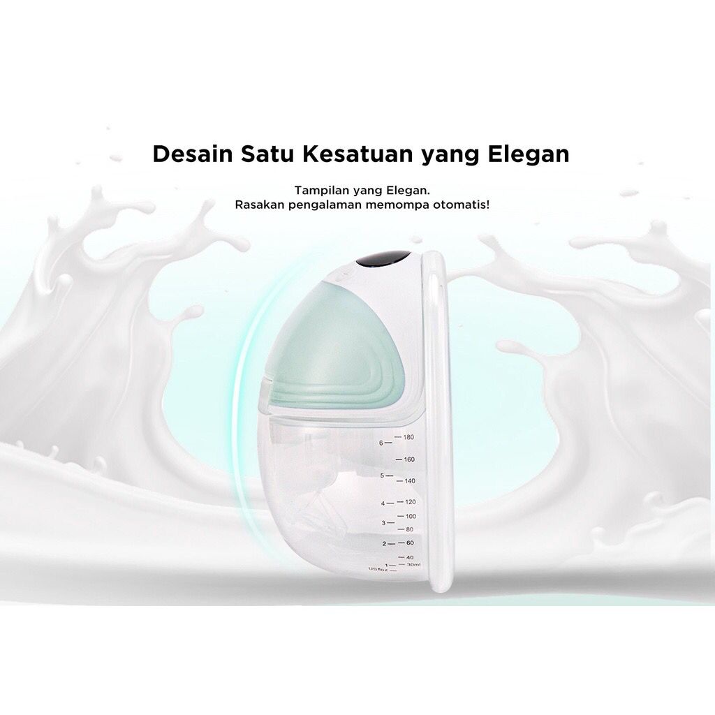 MOOIMOM Breast Pump Pompa Asi Hands Free Pumping Asi Elektrik Pompa Asi Portable _ Pompa ASI Elektrik Wireless