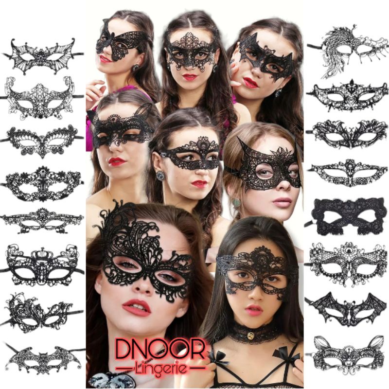 Topeng Mata All Variasi Wanita Sexy / Topeng Lingerie Bahan Lace Hollow Untuk Cosplay / Halloween / konten