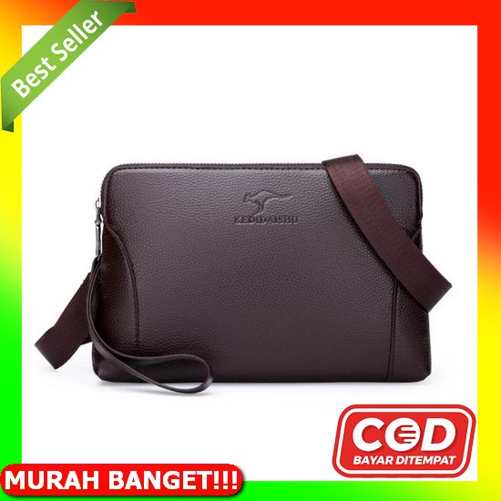 Clutch Pria Anti Air Tas Tenteng Import Laki Laki Tas Genggam Multifungsi B3G5 Cowok Kulit Pouch Mur