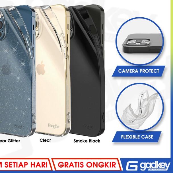 Original Ringke Air Case iPhone 12 Pro Max / 12 Mini 12 Soft Casing - iPhone 12ProMax, Black