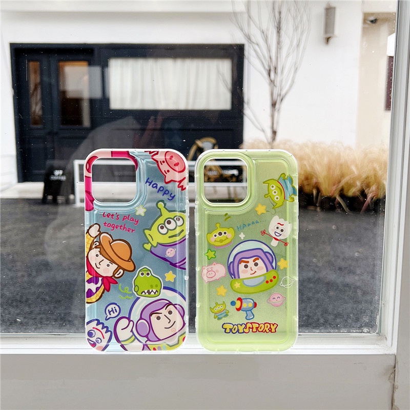 Soft Case TPU Transparan Desain Buzz Lightyear Toy Story Untuk IPhone 14 13 12 11 Pro Max