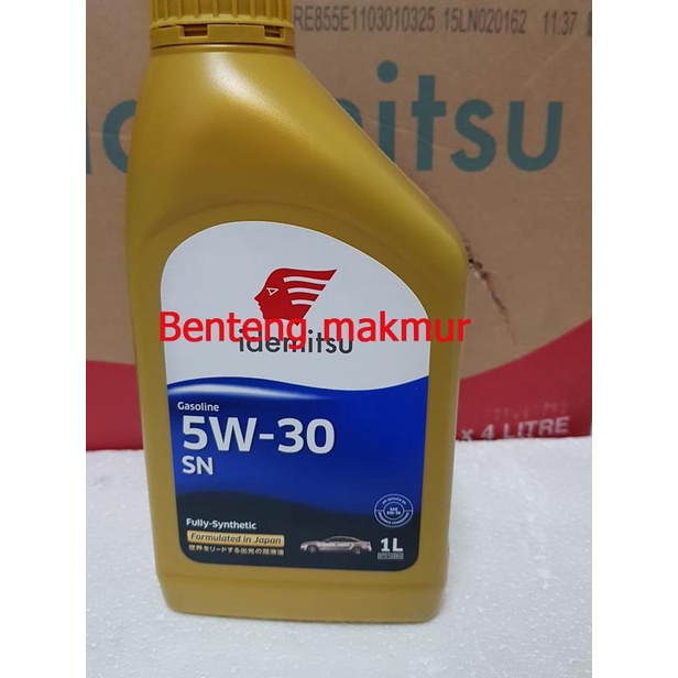 oli mesin gasoline 5w30 full synthetic idemitsu