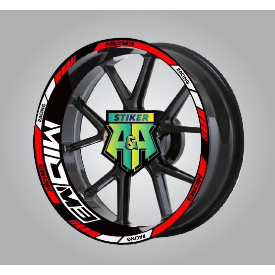 AA STIKER VELG MIO M3 RACING | LIST VELG STIKER VELG MIO M3 RACING