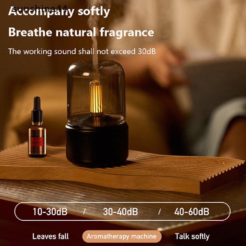 Sunshine Air Humidifier / Diffuser Aroma Minyak Esensial Elektrik Portable Dengan Lampu Malam LED