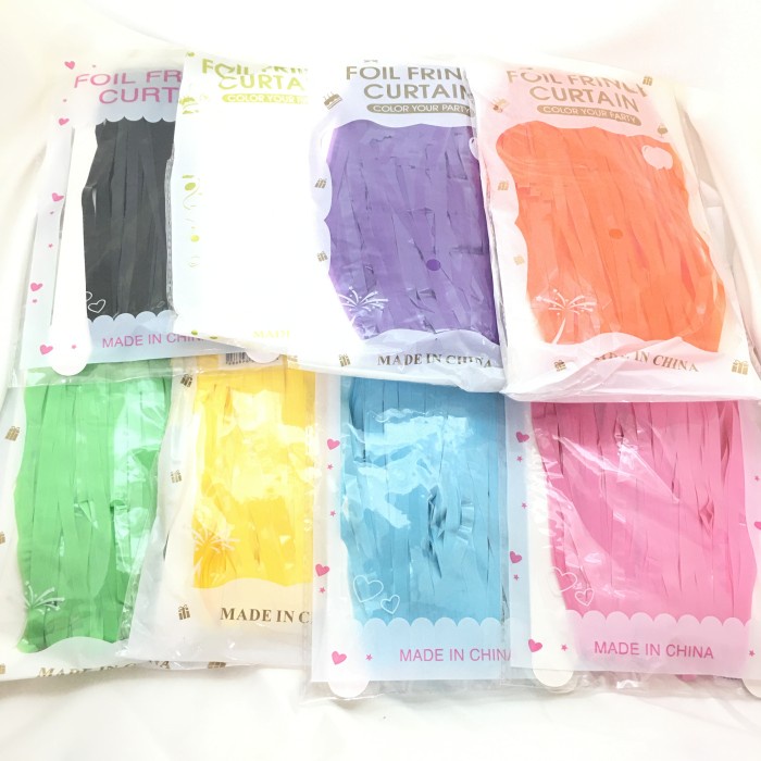 Tirai Foil/Backdrop Foil/Tirai Foil Curtain/Tirai Fringe Curtain