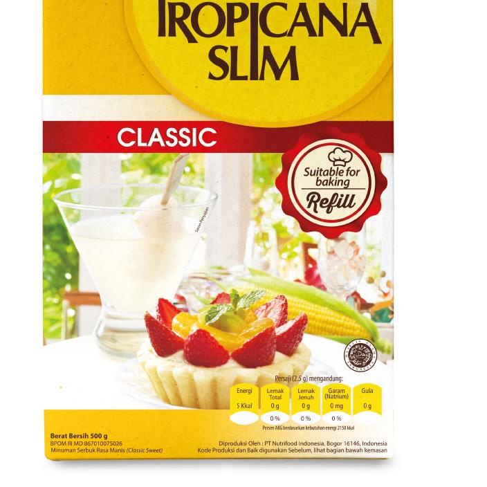

Tropicana Slim Sweetener Classic Refill 500gr - Pemanis untuk Bantu Batasi Gula