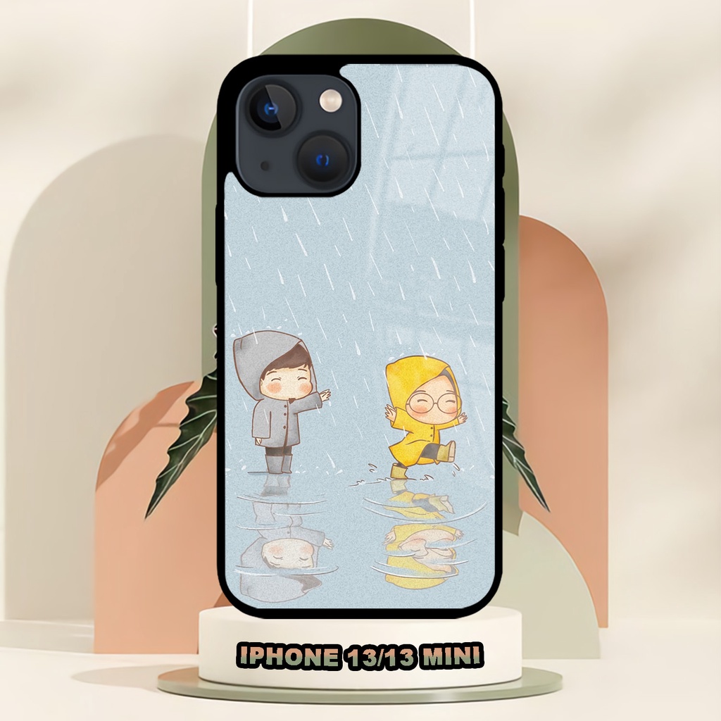 (SV91) Case Kilau Iphone 13 | 13 Mini | Casing Hp Iphone | Pelindung Smartphone | Motif Couple