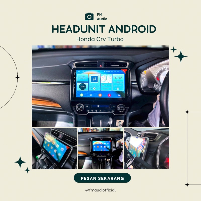 Headunit Android 10 Inch OEM Honda CRV Ram 4