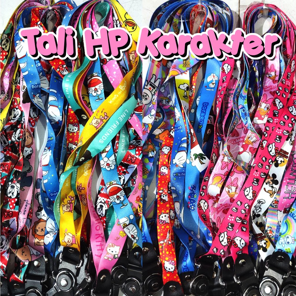 GANTUNGAN TALI HP LANYARD KALUNG HP KARAKTER