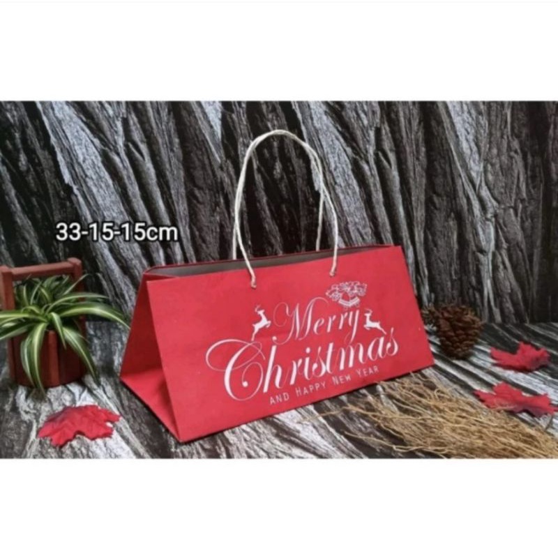 

Paperbag merah Christmas 33x15 (5pc)