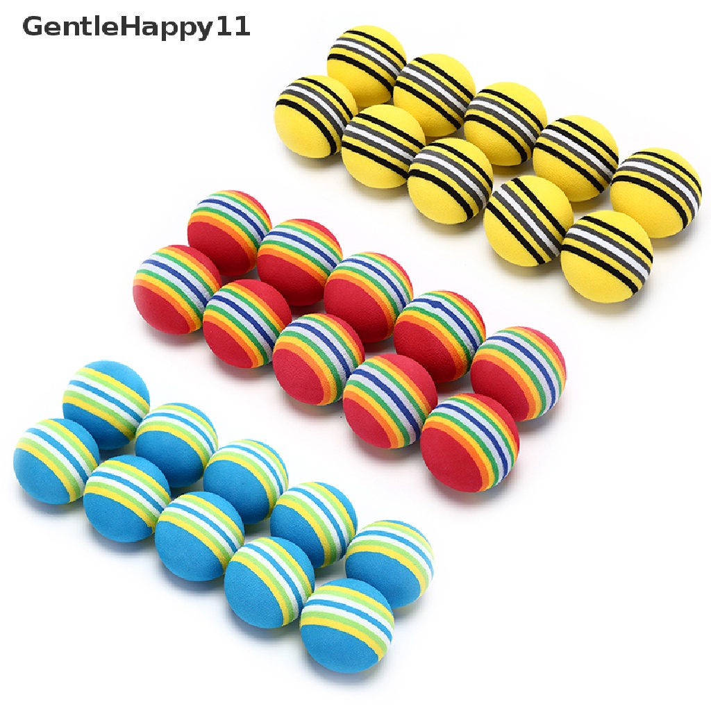 Gentlehappy 10Pcs Rain Stripe foam Sponge Bola Golf Alat Bantu Latihan Latihan Ayun id