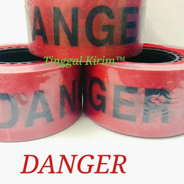 

police line barricade tape "DANGER" ukuran 3" x 300 meter