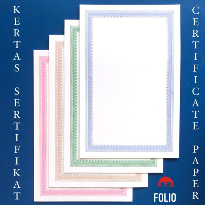 

DISKON Kertas Piagam Certificate Paper Sertifikat Folio F4
