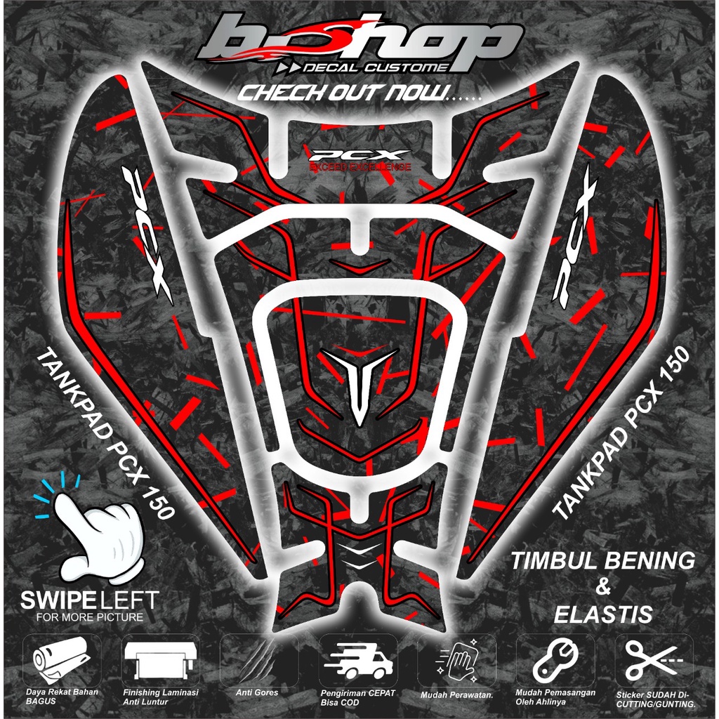 Tankpad pcx old 150 motif new strip