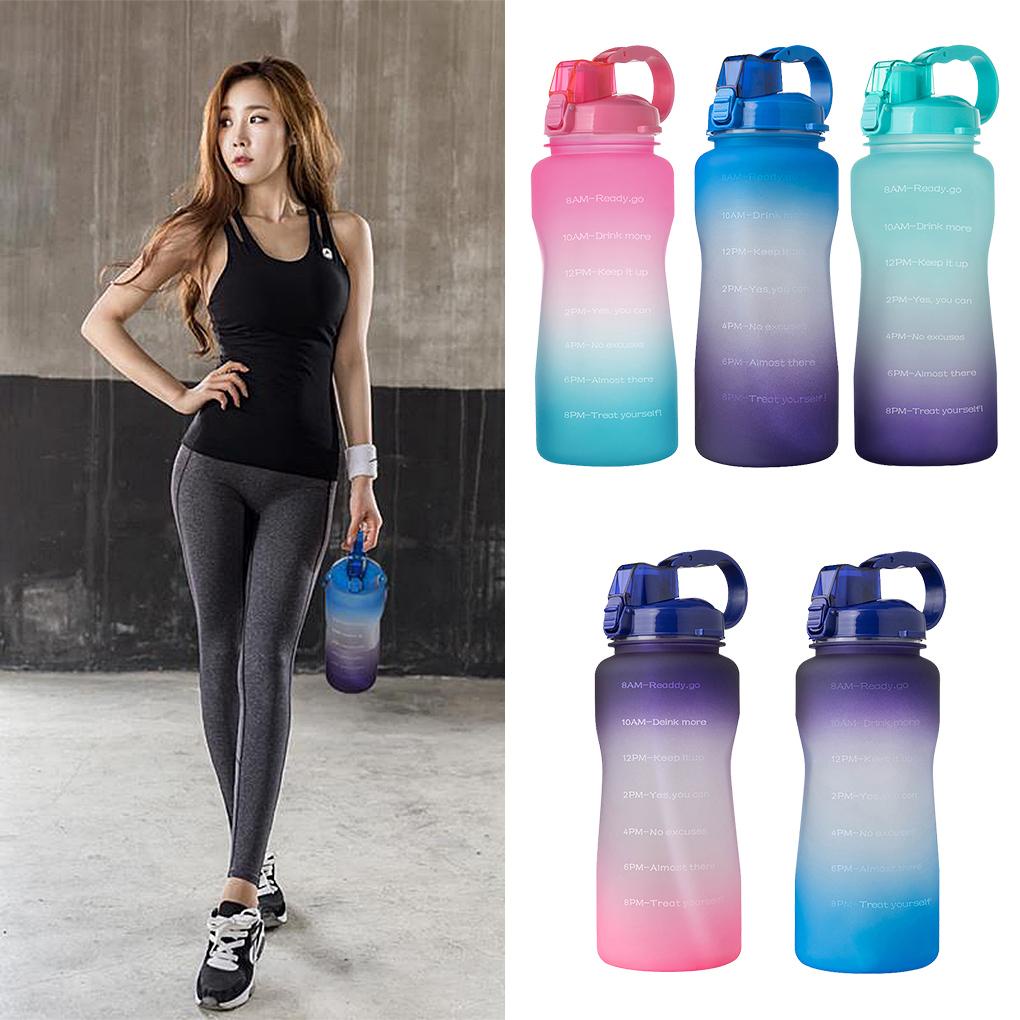 Hot Sport Water Bottle 2000ml Botol Minum Outdoor Travel Cangkir Teh Outdoor Travel Portable Anti Bocor