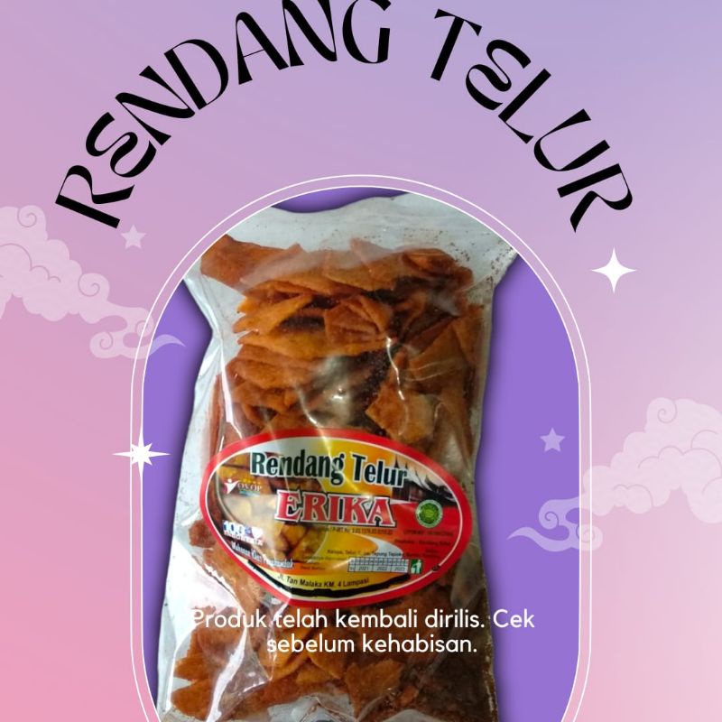 

RENDANG TELUR, KERIPIK RENDANG 200g ERIKA