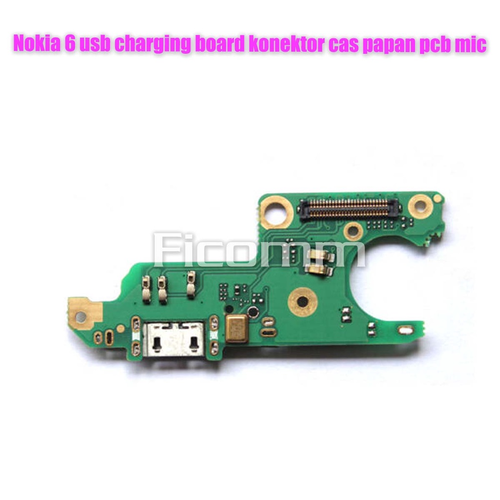 Nokia 6 usb charging board konektor cas papan pcb mic