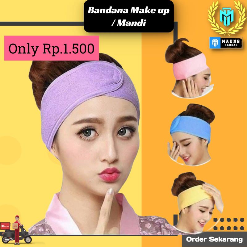 Bandana mandi Bando Make Up Facial Headband