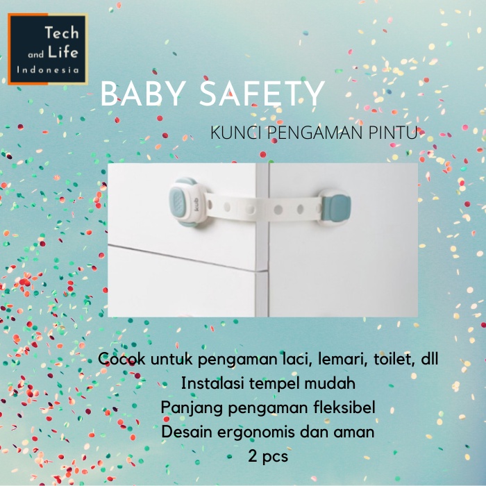 Kunci Pengaman Laci Pintu Lemari Kulkas Bayi Baby Safety Lock