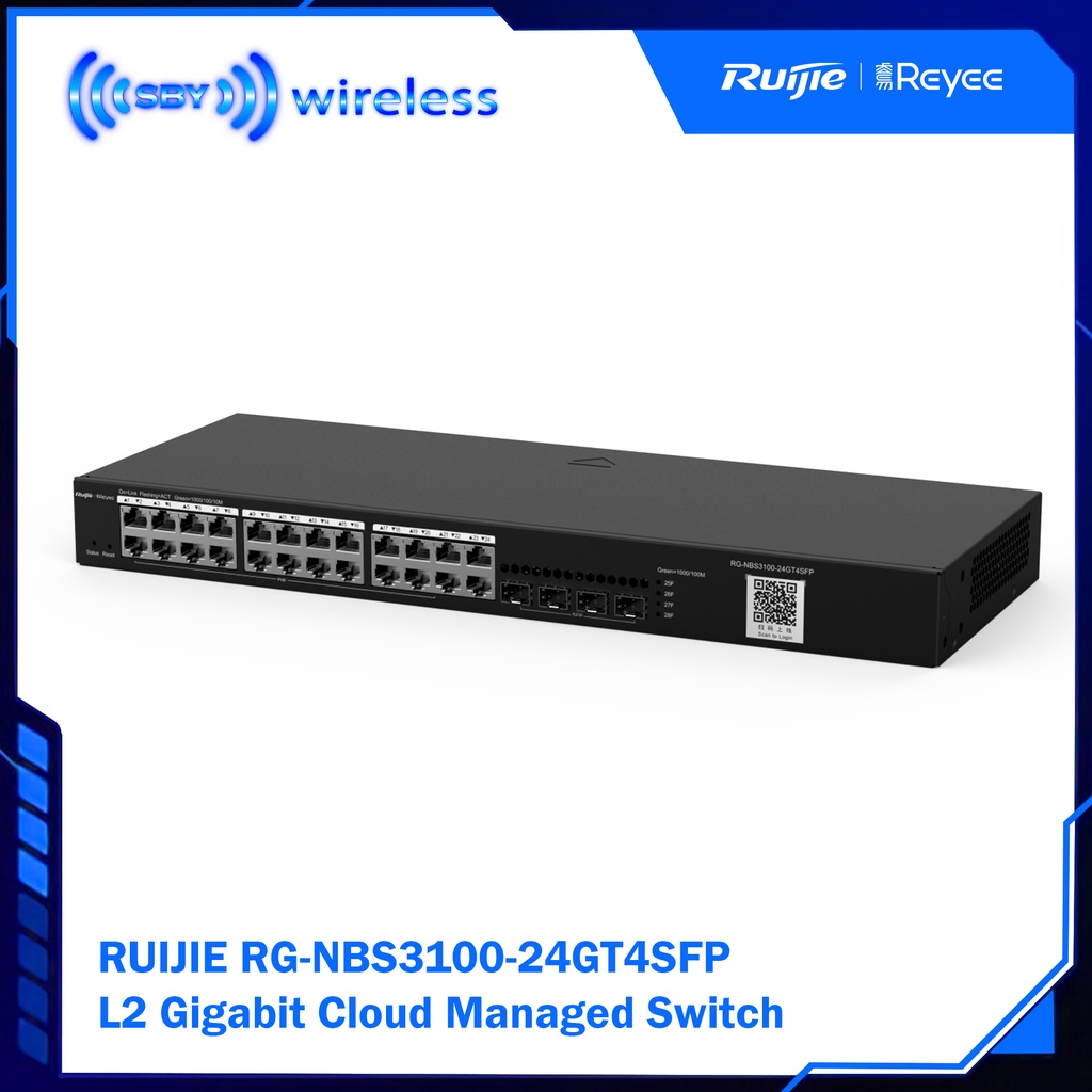 RUIJIE RG-NBS3100-24GT4SFP Series L2 Gigabit Cloud Managed Switch