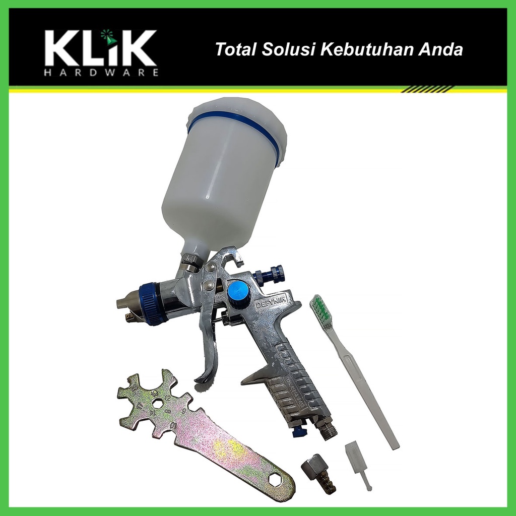 Defynik Spray Gun HVLP 600 ml - Alat Semprot Cat Low Pressure 1.4 mm